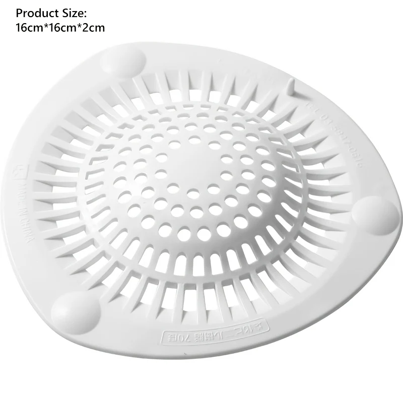 10 pcs Silicone Hair Catcher Shower Drain Cover - Effective Clog Prevention, Easy to Clean, Long-Lasting Deodorizing Filter for Kitchen and Bathroom Sinks, Bathtubs, Bathroom Essentials | Round Drain Cover | Silicone Construction